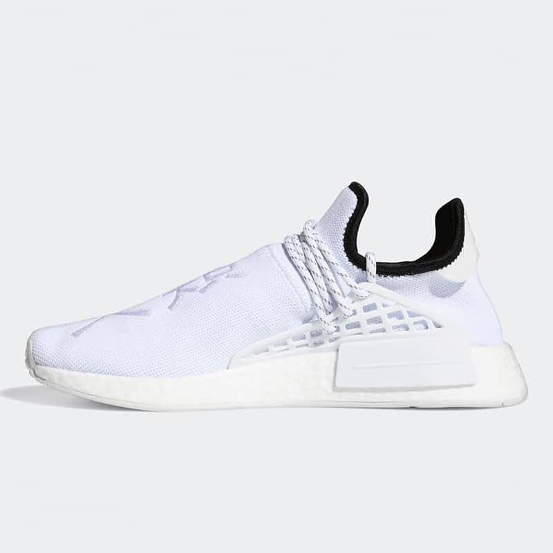 Adidas human on sale race triple white